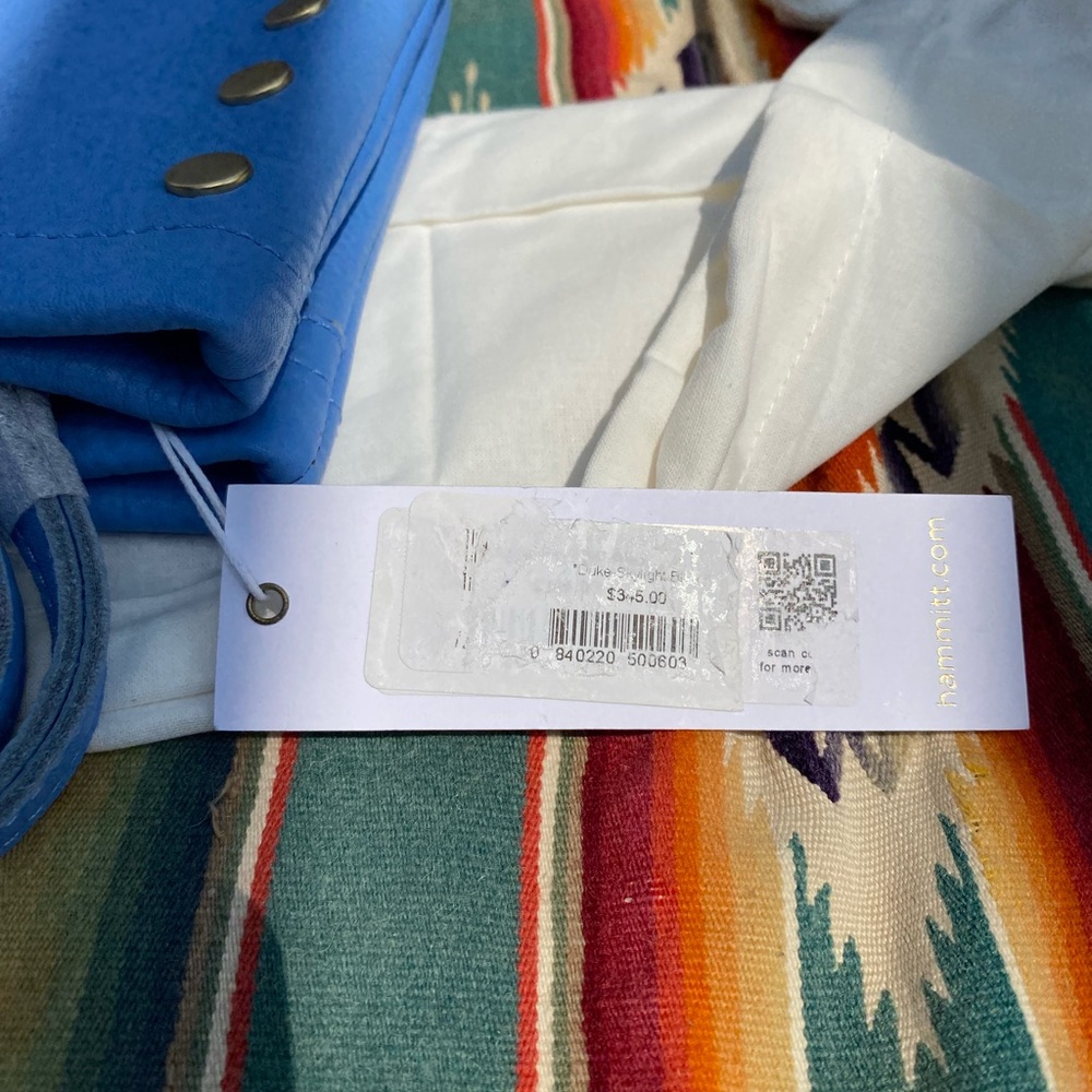 Hammitt Duke Crossbody Clutch Skylight Blue/Brushed Gold NEW - Picture 7 of 8
